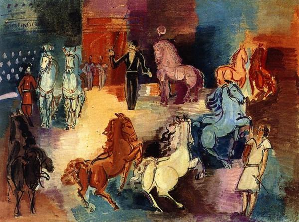 Circus, Equestrian Parade by Jean Dufy Oil Painting Reproductions