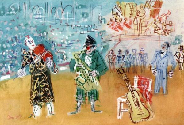 Clown Musicians by Jean Dufy