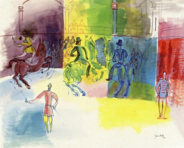 Equestrian Fantasy by Jean Dufy