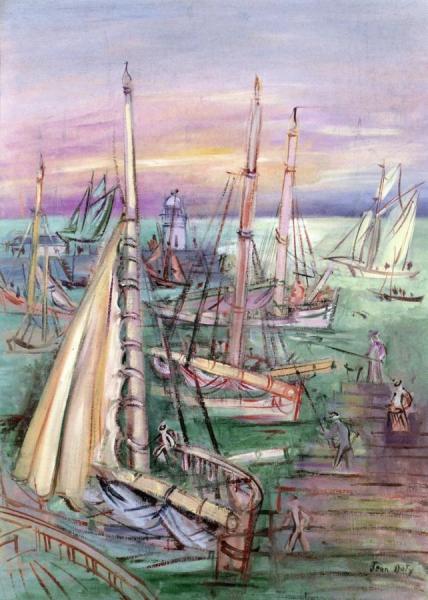 Fishing Port by Jean Dufy