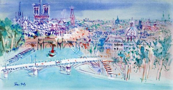 Gateway To The Arts by Jean Dufy Oil Painting Reproductions