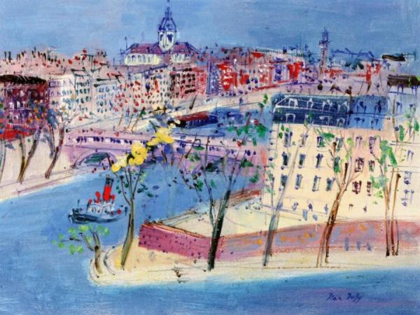 Ile Saint-louis by Jean Dufy