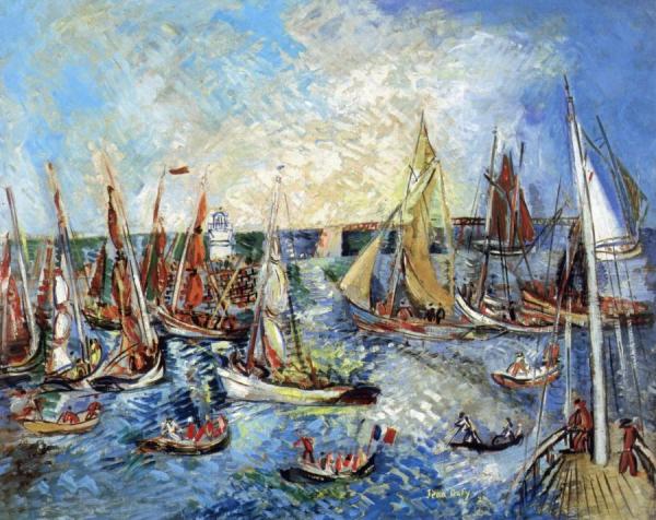L'ile D'yeu by Jean Dufy Oil Painting Reproductions