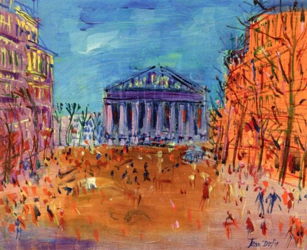 La Madeleine And Rue Royal by Jean Dufy