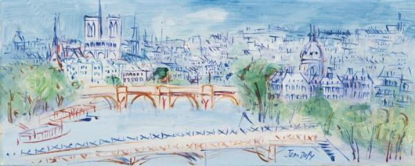 La Passerelle Des Arts by Jean Dufy