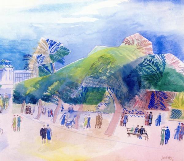 Mediterranean Public Garden by Jean Dufy