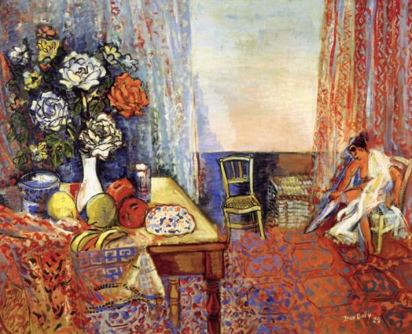 Model In The Studio by Jean Dufy