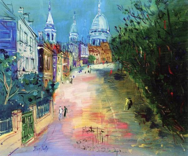 Montmartre, Rue De L'abreuvoir by Jean Dufy