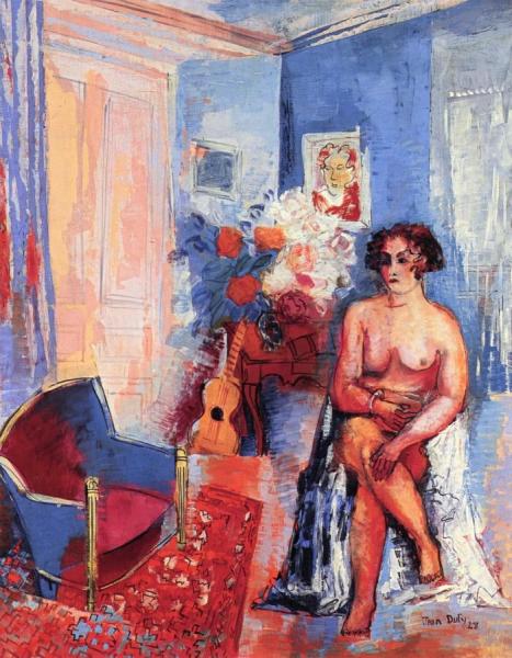 Nude With Armchair by Jean Dufy