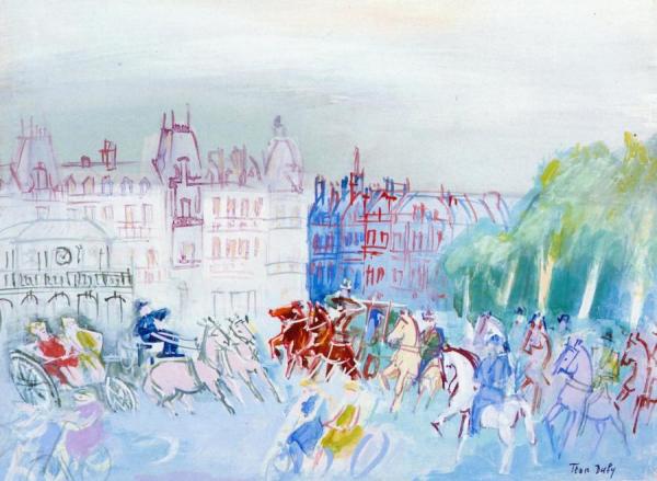 Paris, From The Porte Dauphine by Jean Dufy