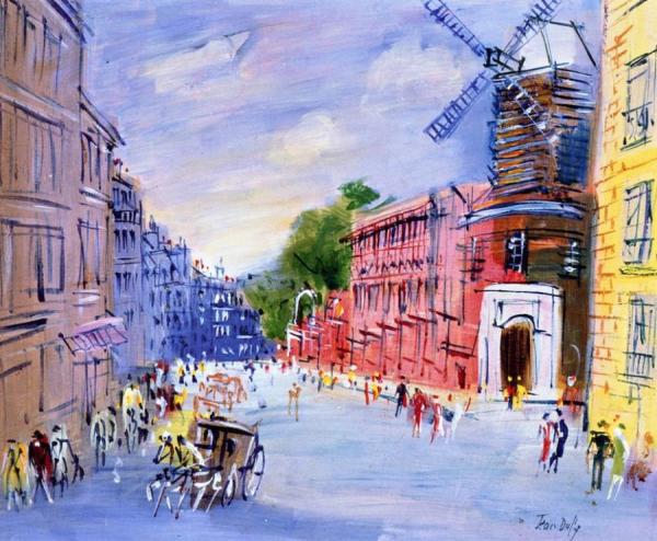 Paris, The Moulin De La Galette by Jean Dufy