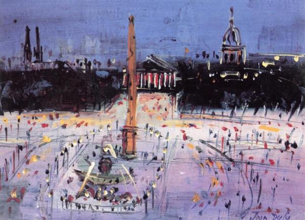 Place De La Concord by Jean Dufy