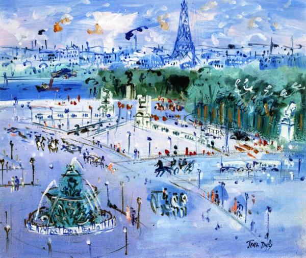 Place De La Concorde by Jean Dufy