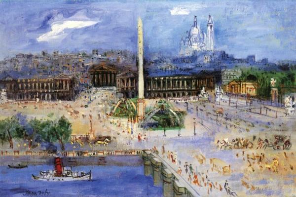 Place De La Concorde by Jean Dufy
