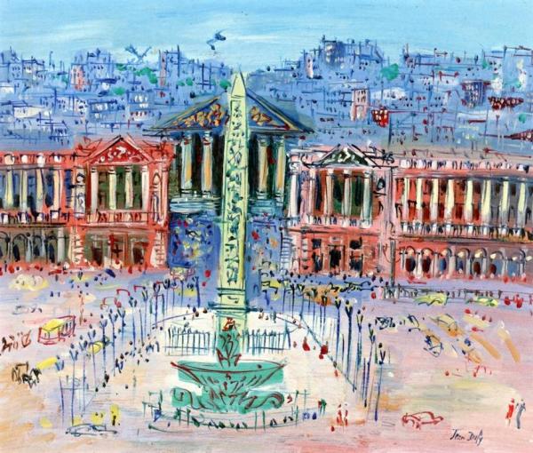 Place De La Concorde by Jean Dufy