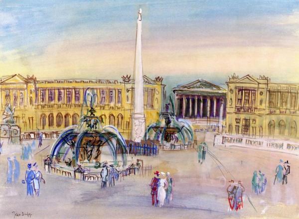 Place De La Concorde by Jean Dufy