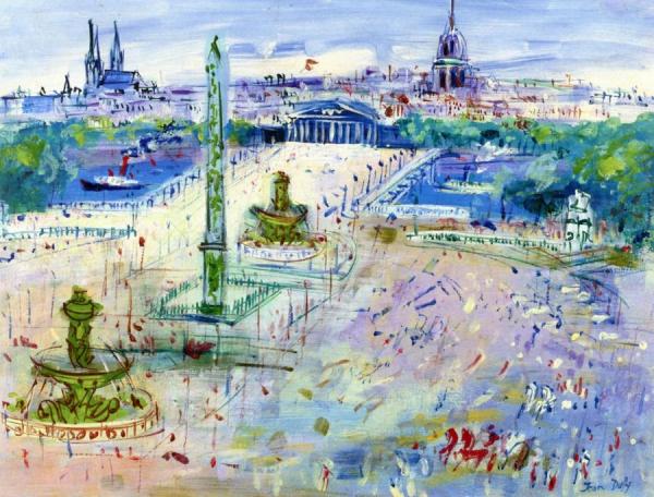 Place De La Concorde by Jean Dufy