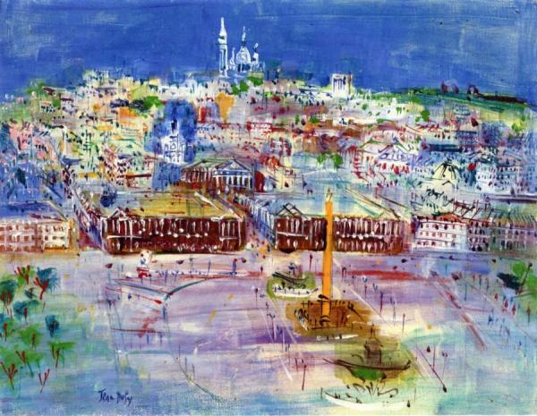 Place De La Concorde by Jean Dufy