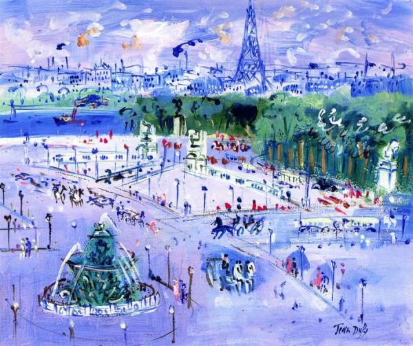 Place De La Concorde by Jean Dufy