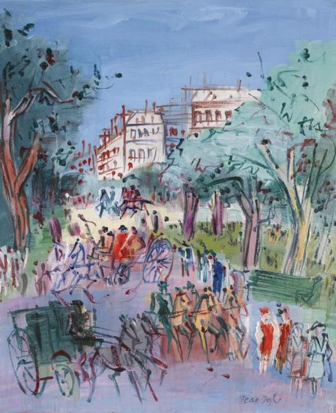 Promenade Au Bois De Boulogne I by Jean Dufy
