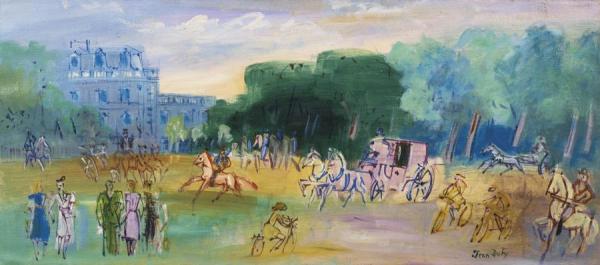 Promenade Au Bois De Boulogne Ii by Jean Dufy