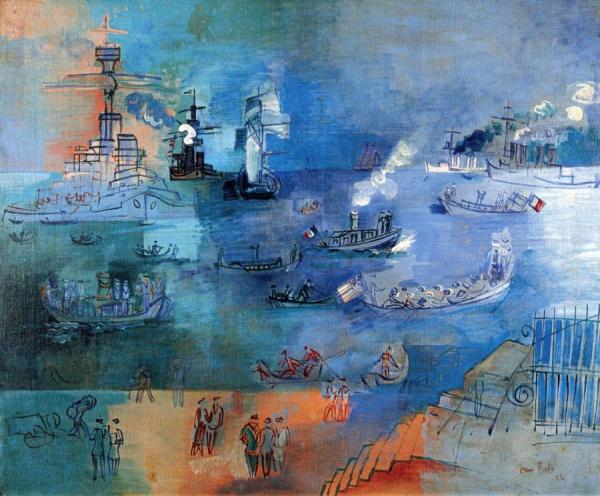Regatta At Le Havre In Honor Or President Gaston Doumergue by Jean Dufy