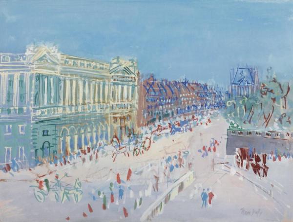 Rue De Rivoli by Jean Dufy