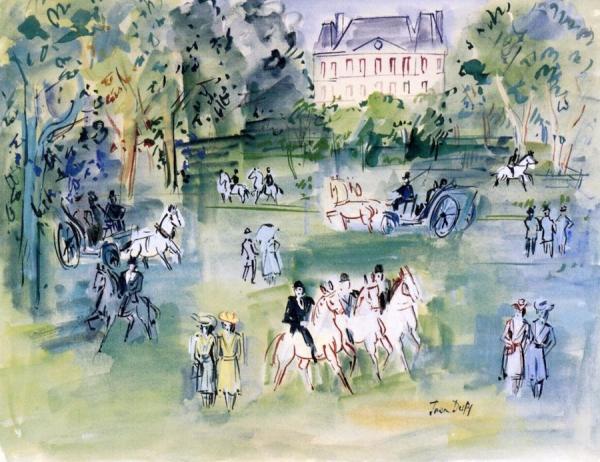 Sunday In The Bois De Boulogne by Jean Dufy