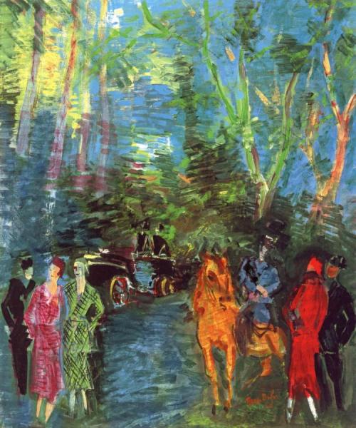 Sunday In The Bois De Boulogne by Jean Dufy