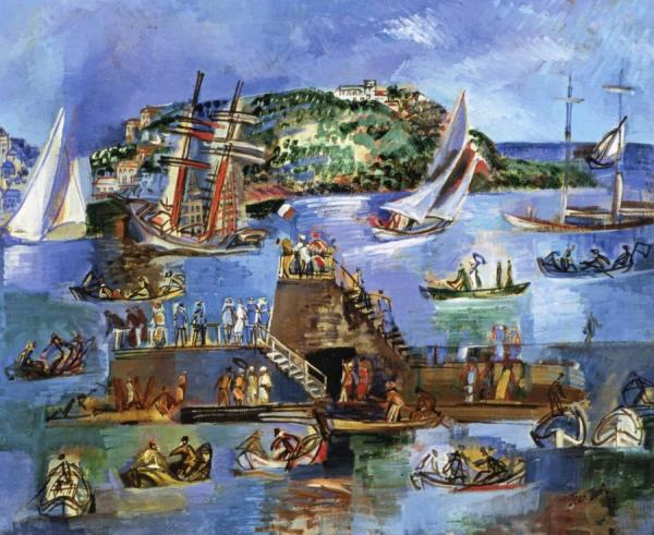 The Bay, Villefranche-sur-mer by Jean Dufy