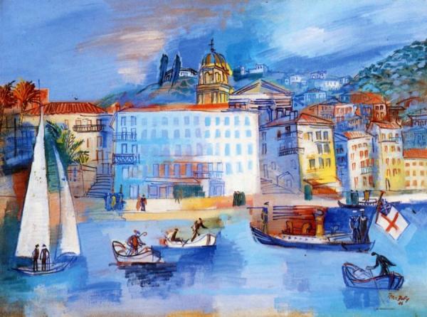 The Hôtel Welcome At Villefranche-sur-mer by Jean Dufy