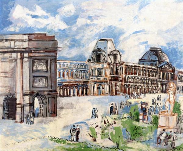 The Louvre by Jean Dufy