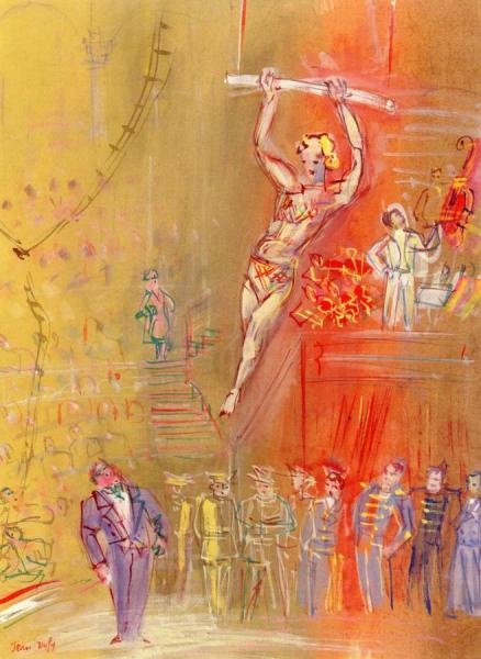 Trapeze Artist by Jean Dufy