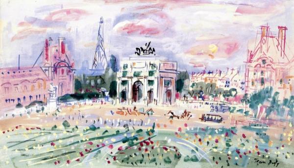 Tuileries Garden by Jean Dufy Oil Painting Reproductions