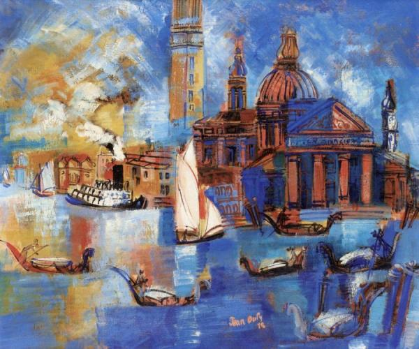 Venice, Santa Maria Della Salute by Jean Dufy