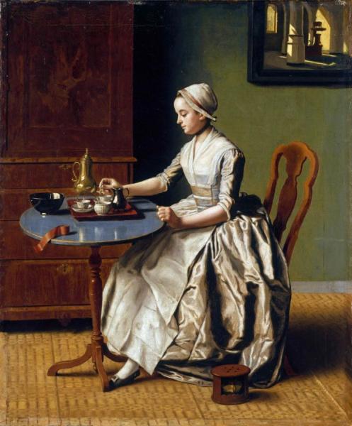 A Lady Pouring Chocolate by Jean Etienne Liotard