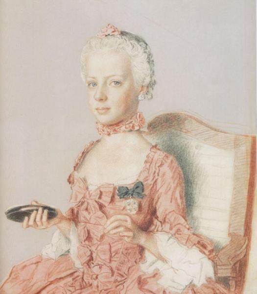 Archduchess Marie Antoinette Of Austria, Future Queen Of France, At Age Seven by Jean Etienne Liotard