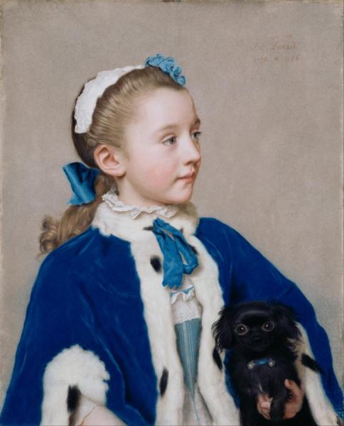 Maria Frederike Van Reede-athlone At Seven by Jean Etienne Liotard