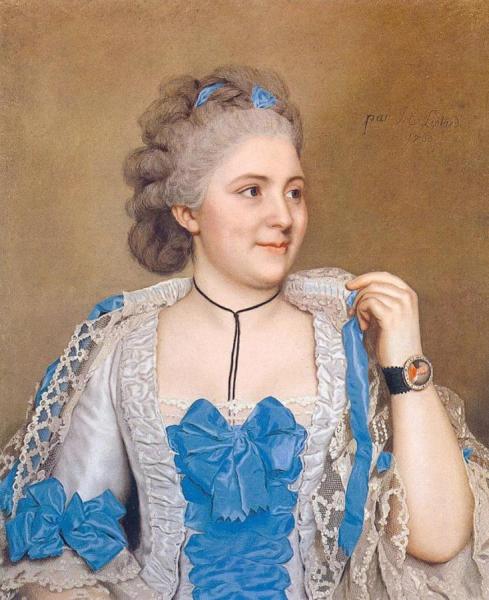 Portrait Of Julie De Thellusson-ployard by Jean Etienne Liotard