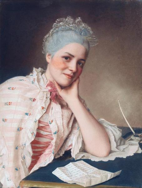 Portrait Of Mademoiselle Jacquet by Jean Etienne Liotard