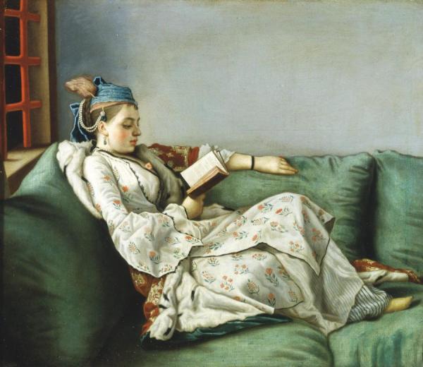 Portrait Of Maria Adelaide Of France In Turkish-style Clothes by Jean Etienne Liotard