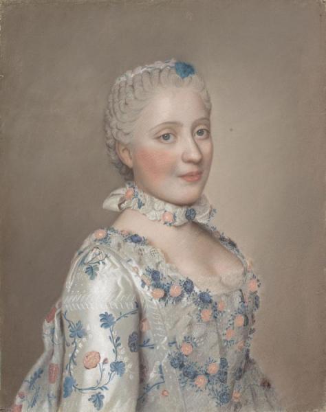 Portrait Of Marie-josèphe Of Saxony, Dauphine Of France by Jean Etienne Liotard