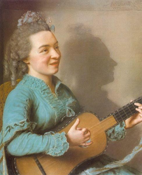 Portrait Of Marie-justine-benoîte Favart-duronceray by Jean Etienne Liotard