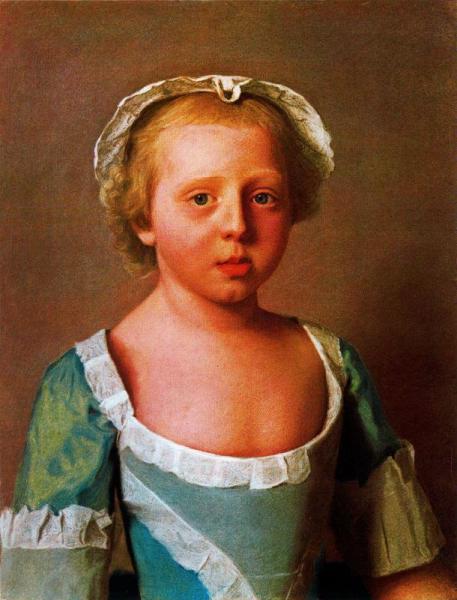 Portrait Of Princess Caroline Matilda by Jean Etienne Liotard