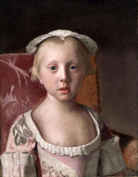 Portrait Of Princess Louisa Of Great Britain by Jean Etienne Liotard
