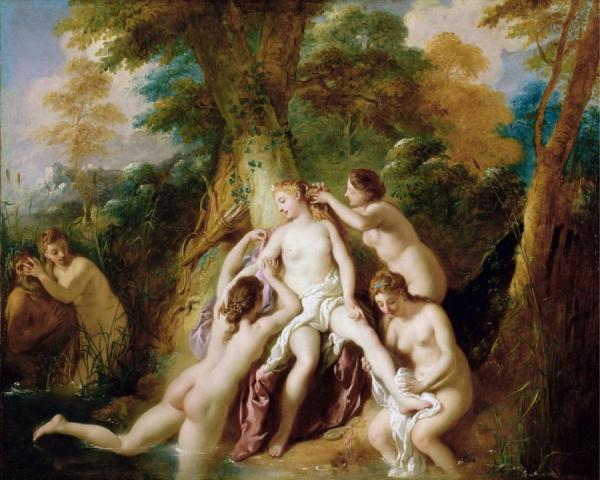 Diana And Nymphs Bathing by Jean-franсois De Troy Oil Painting Reproductions