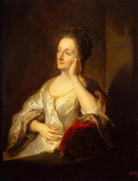 Portrait Of Jeanne De Troy, The Artist's Wife by Jean-franсois De Troy Oil Painting Reproductions