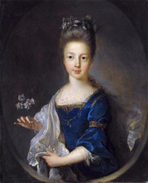 Portrait Of Princess Louisa Maria Theresa Stuart by Jean-franсois De Troy