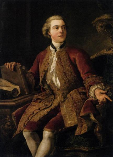 Portrait Of The Marquis Of Marigny by Jean-franсois De Troy