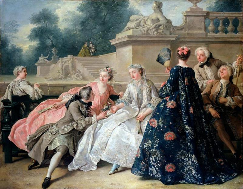 The Declaration Of Love by Jean-franсois De Troy Oil Painting Reproductions